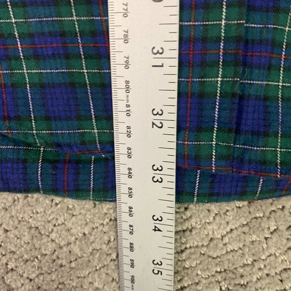 Vintage Ralph Lauren Flannel Shirt Men's XL Green Blue Plaid Tartan Blackwatch - Picture 11 of 13